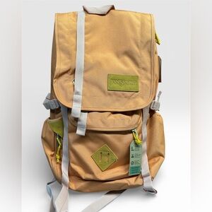 Jansport Peach and Olive Backpack